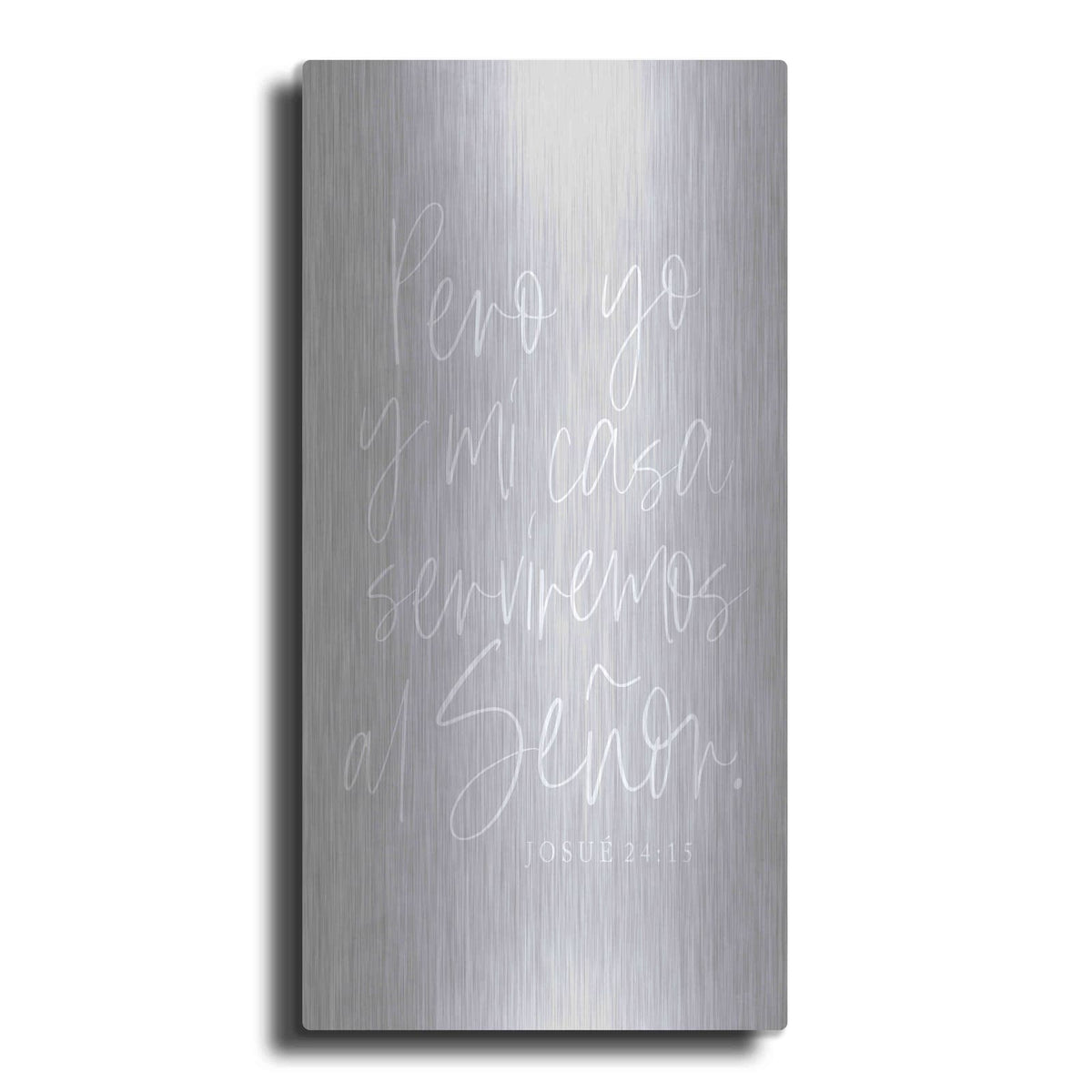 'Joshua 24.15 Spanish' by Lux + Me – Metal Wall Art