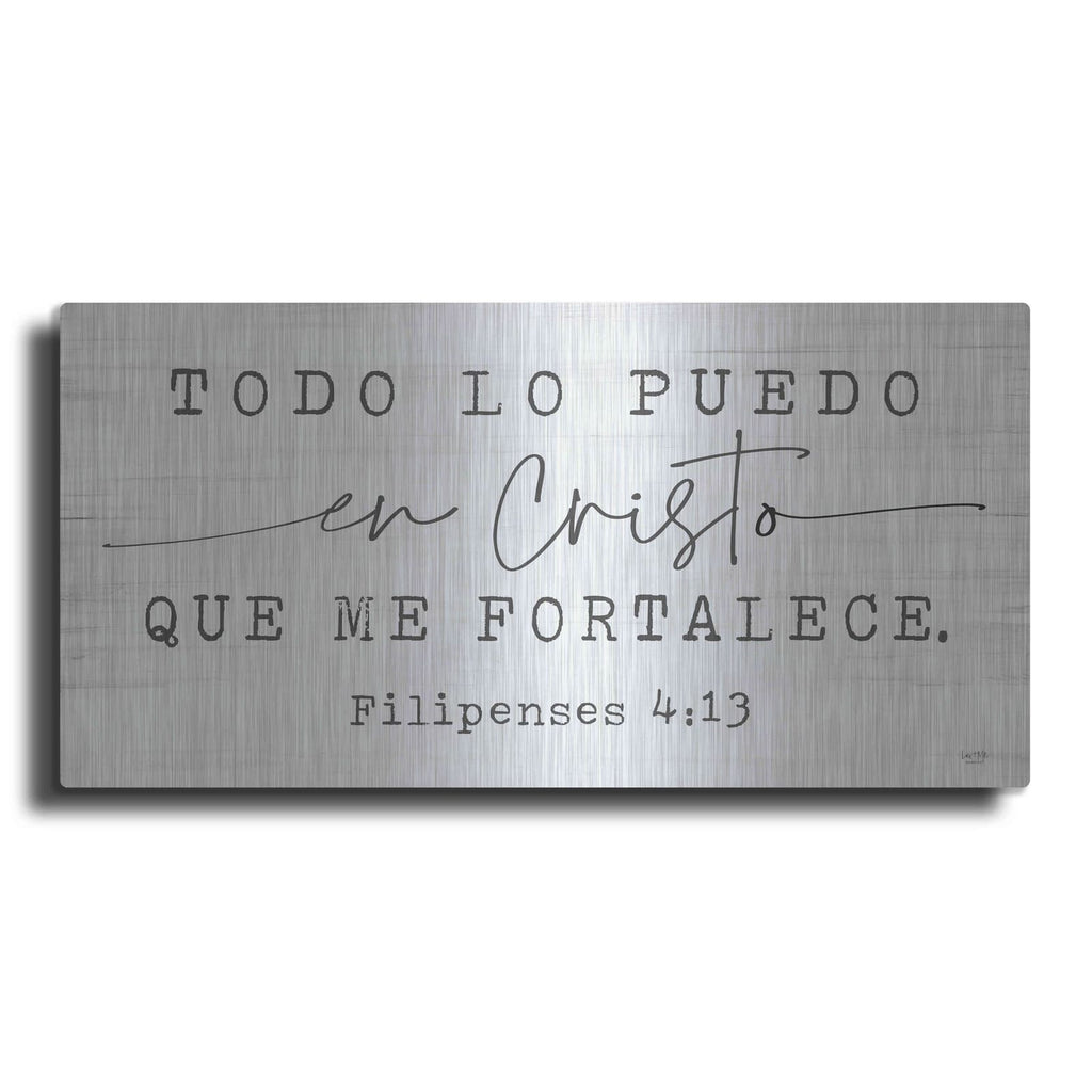 'Philippians 4.13 Spanish' by Lux + Me – Metal Wall Art
