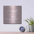 'Mind Over Matter' by Lux + Me – Metal Wall Art, 12x12 room view