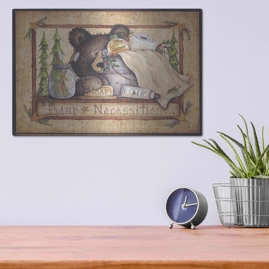 'Bear Necessities' by Mary Ann June – Metal Wall Art, 16x12 room view