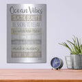 'Ocean Vibes' by Marla Rae – Metal Wall Art, 12x16 room view