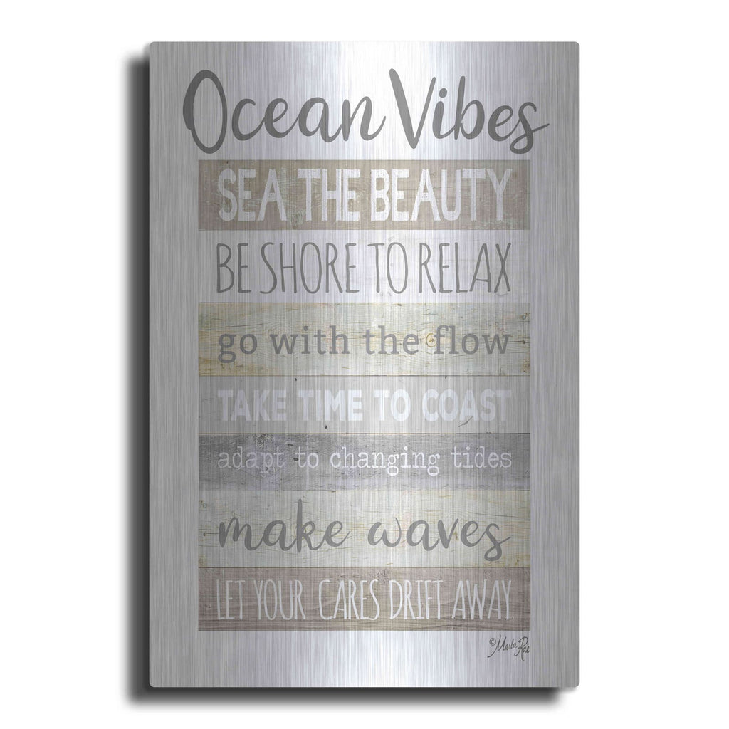 'Ocean Vibes' by Marla Rae – Metal Wall Art