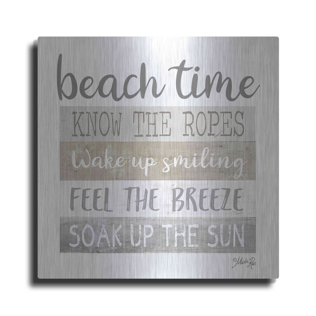 'Beach Time' by Marla Rae – Metal Wall Art