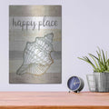 'Happy Place Shell' by Marla Rae – Metal Wall Art, 12x16 room view