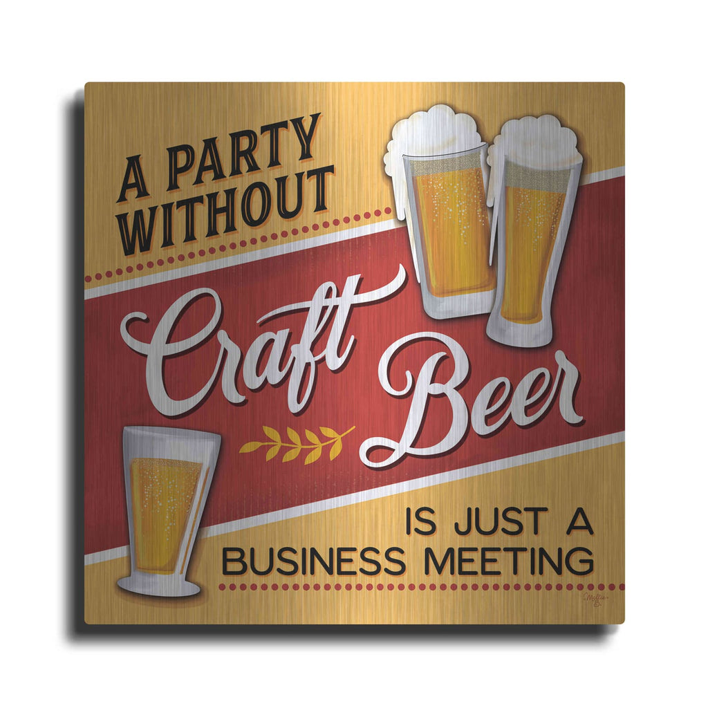 'Just a Business Meeting' by Mollie B Art – Metal Wall Art