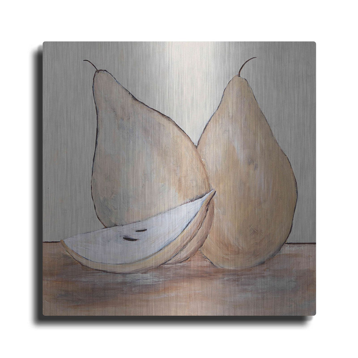 'Pair of Pears' by Roey Ebert – Metal Wall Art