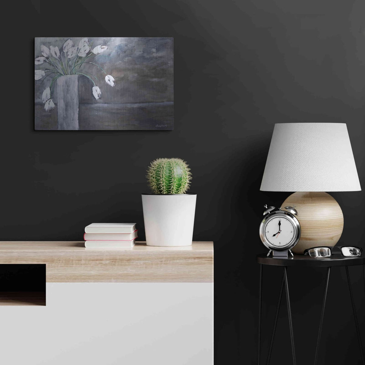 'Dreamy Tulips' by Roey Ebert – Metal Wall Art, 24x16 room view