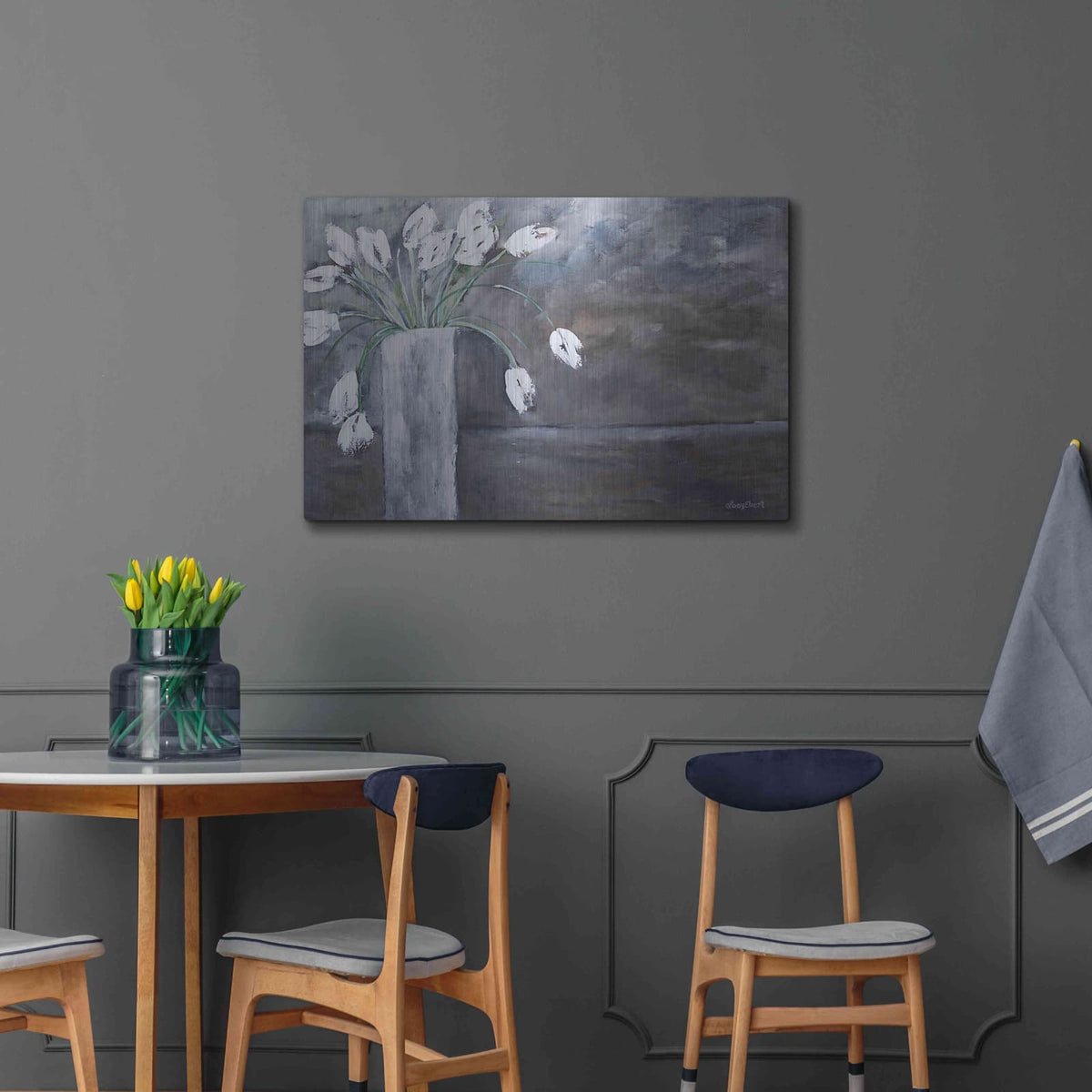 'Dreamy Tulips' by Roey Ebert – Metal Wall Art, 36x24 room view