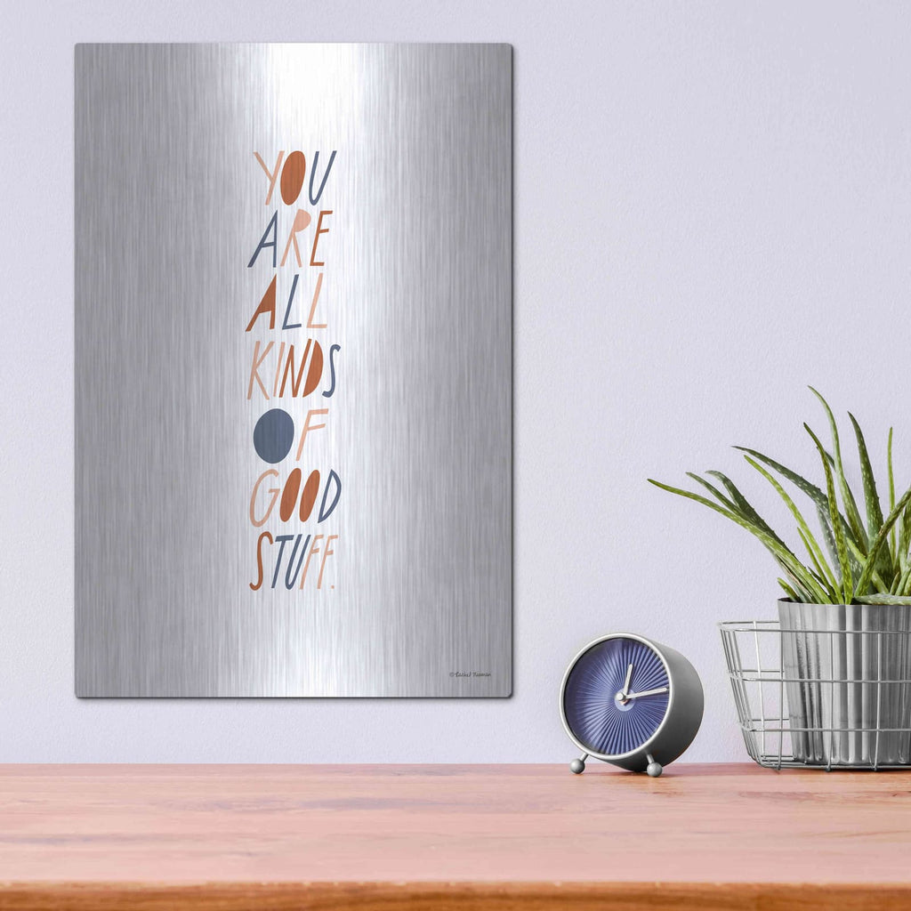 'Good Stuff' by Rachel Nieman – Metal Wall Art, 12x16 room view
