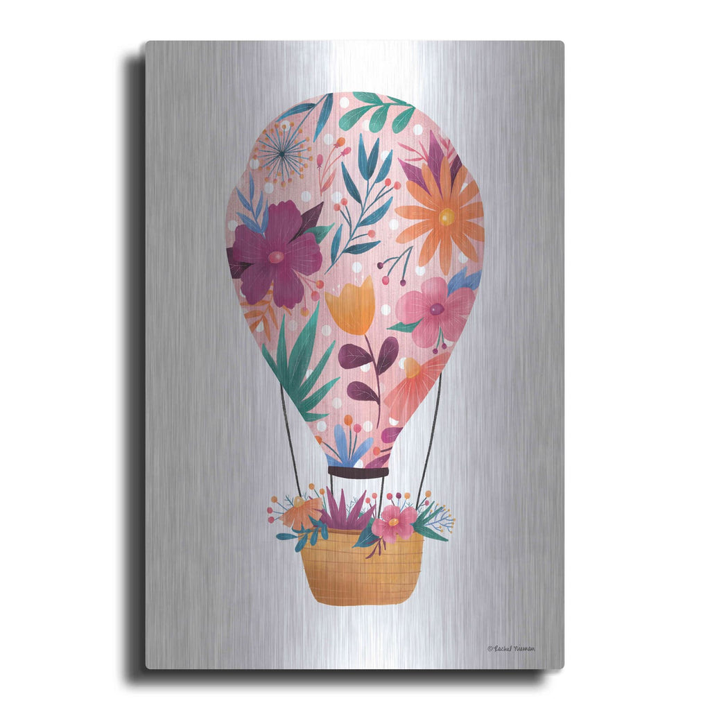 'Floral Ballooning' by Rachel Nieman – Metal Wall Art
