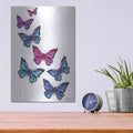 'Vibrant Flying Butterflies' by Rachel Nieman – Metal Wall Art, 12x16 room view