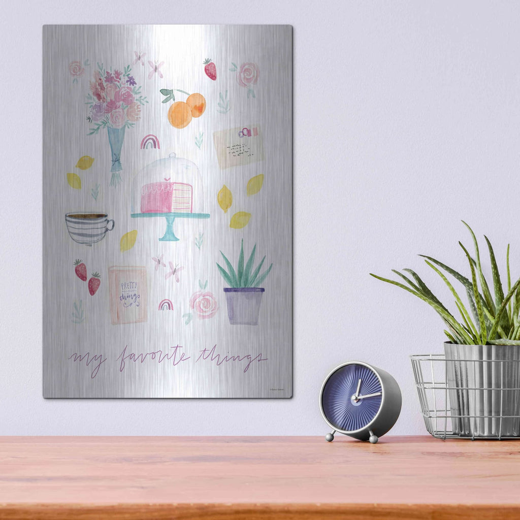 'My Favorite Things' by Rachel Nieman – Metal Wall Art, 12x16 room view