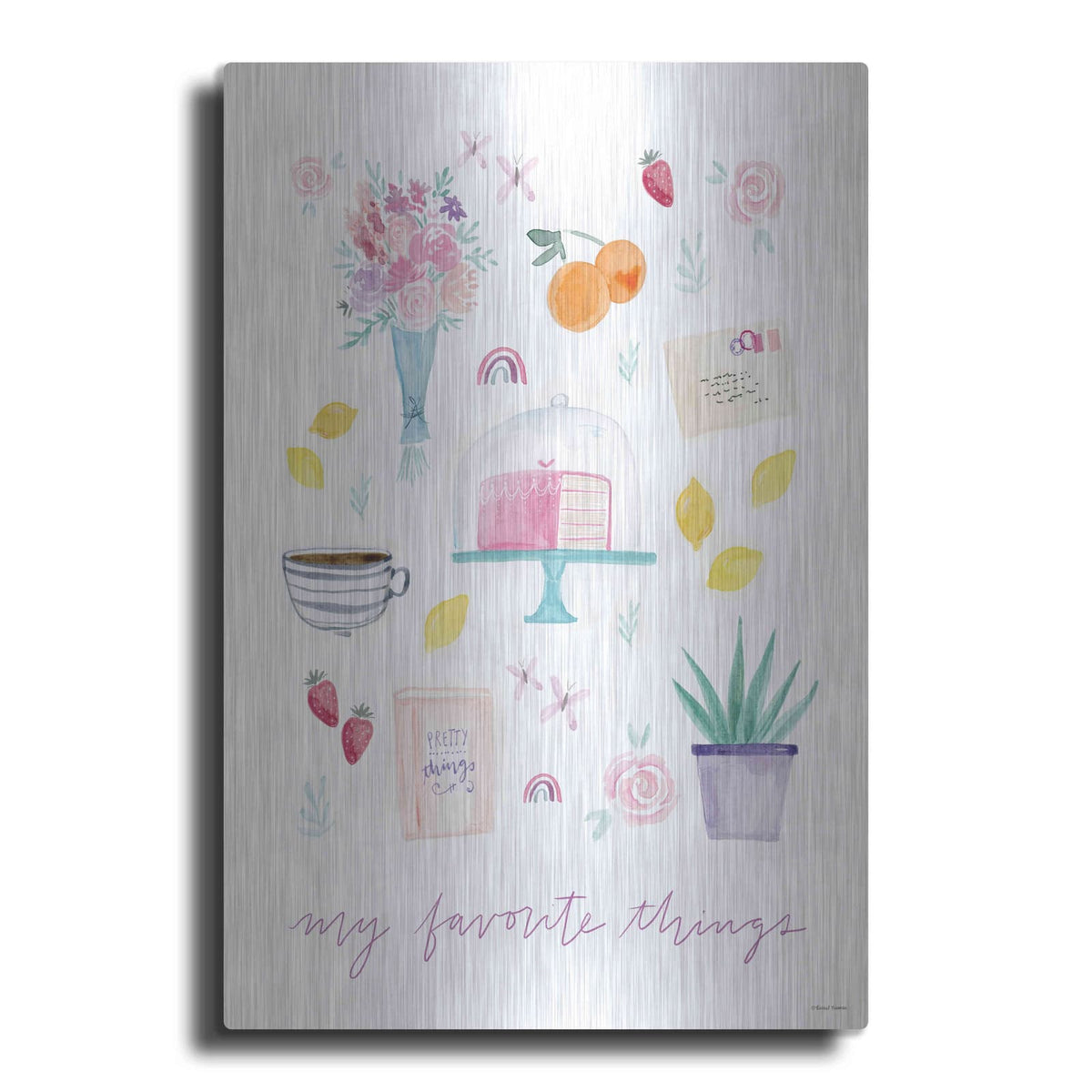 'My Favorite Things' by Rachel Nieman – Metal Wall Art