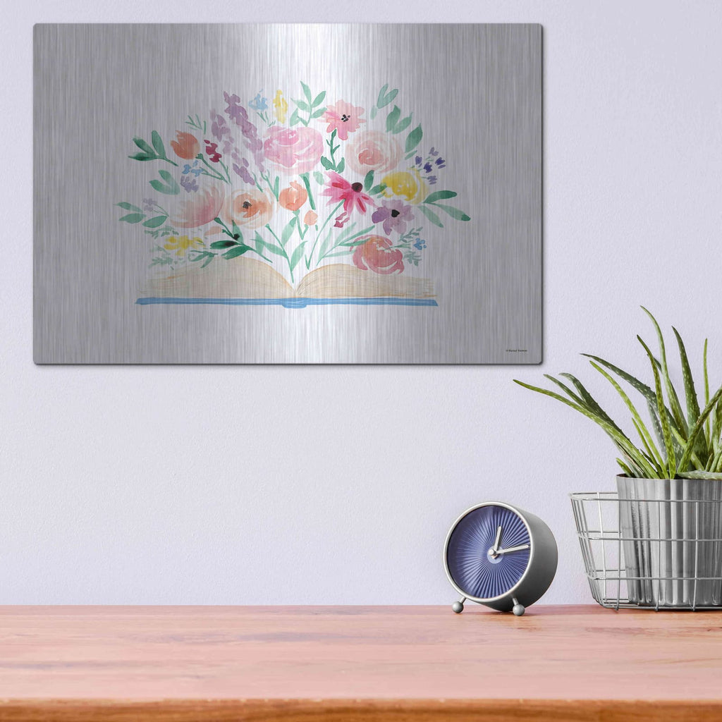 'Read a Book' by Rachel Nieman – Metal Wall Art, 16x12 room view