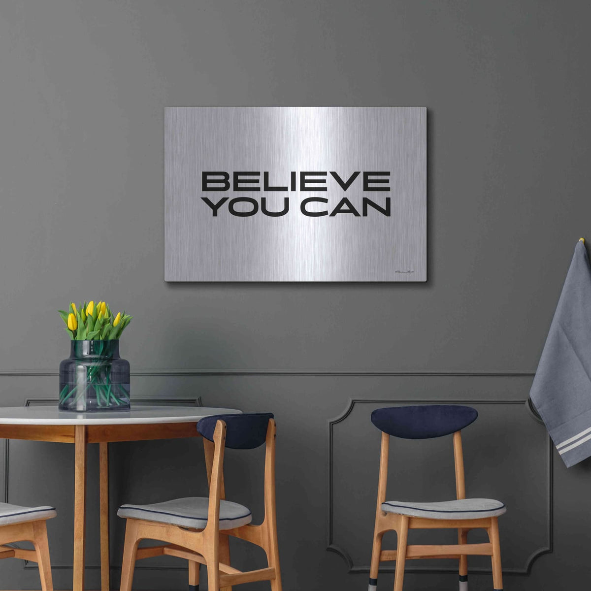 'Believe You Can' by Susan Ball – Metal Wall Art, 36x24 room view
