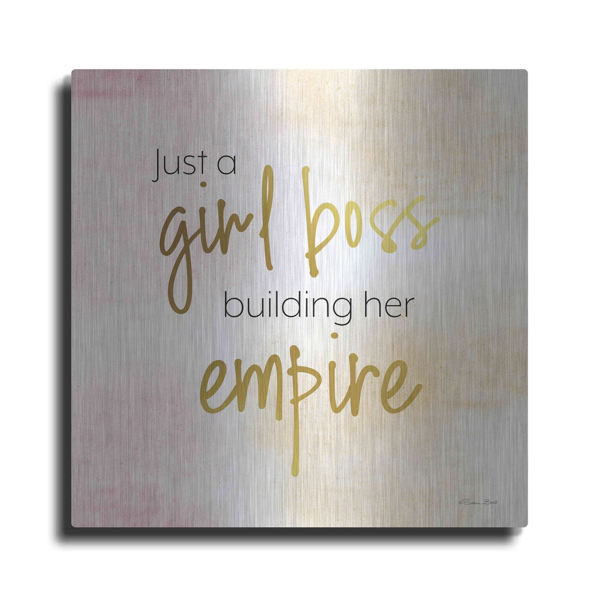 'Girl Boss' by Susan Ball – Metal Wall Art