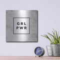 'GRL PWR' by Susan Ball – Metal Wall Art, 12x12 room view