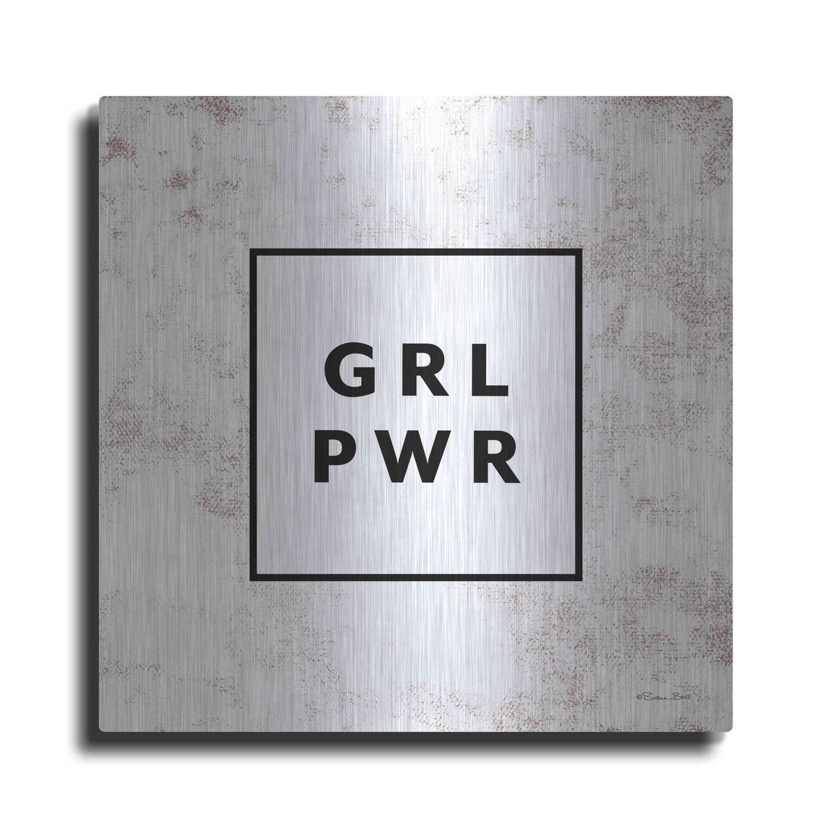 'GRL PWR' by Susan Ball – Metal Wall Art