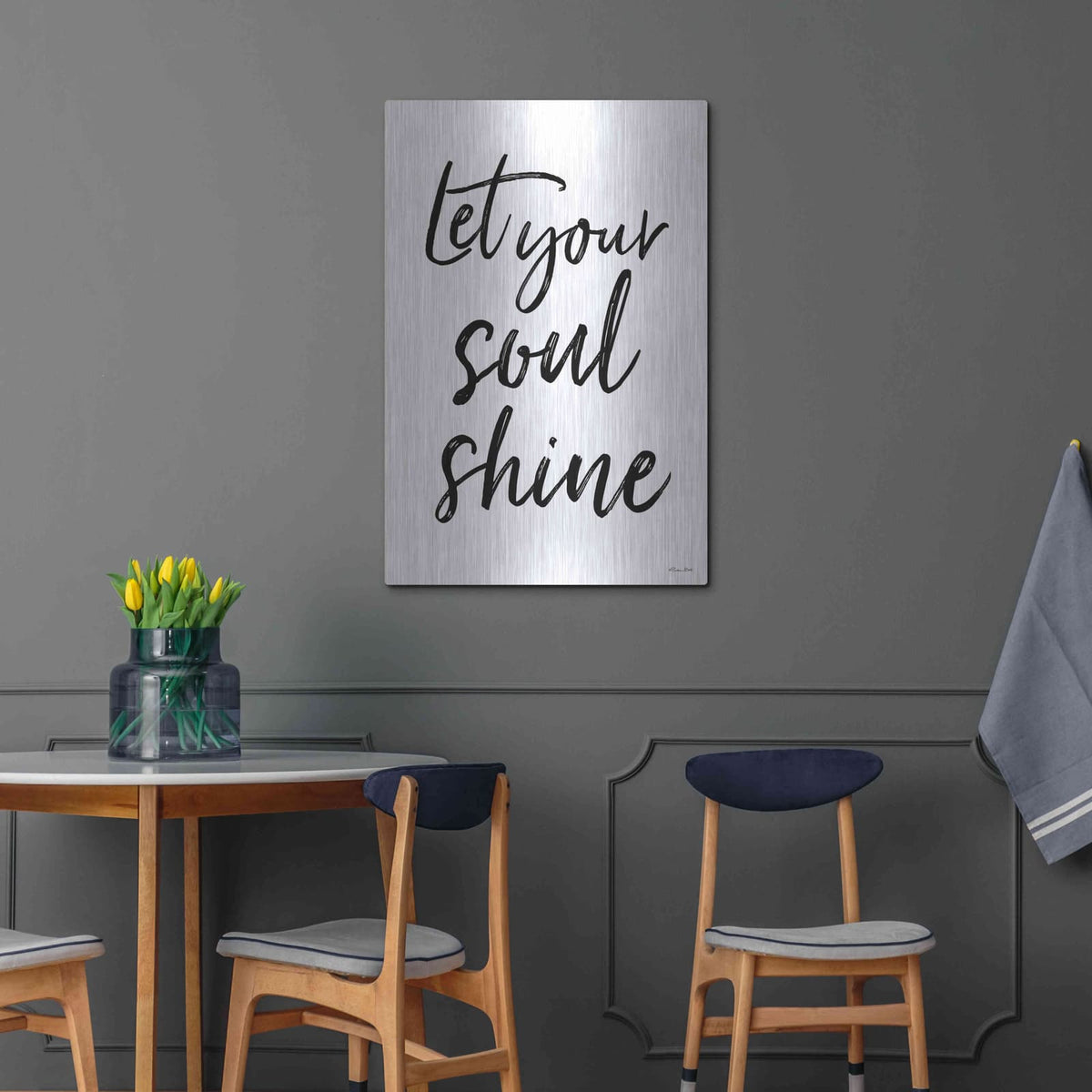 'Let Your Soul Shine' by Susan Ball – Metal Wall Art, 24x36 room view