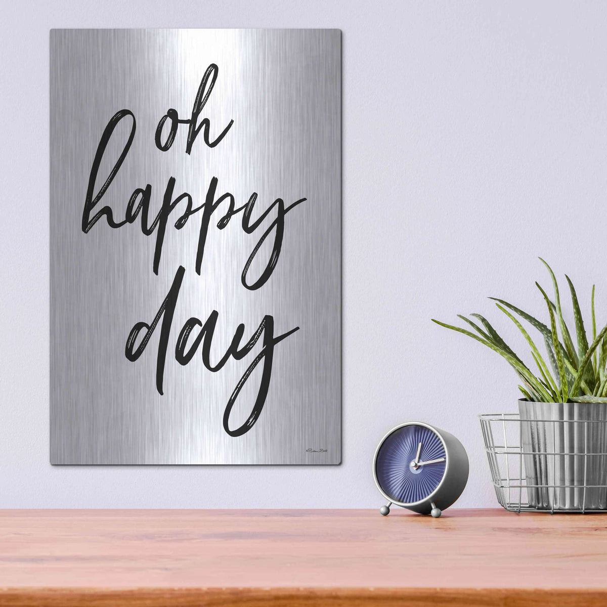 'Oh Happy Day' by Susan Ball – Metal Wall Art, 12x16 room view