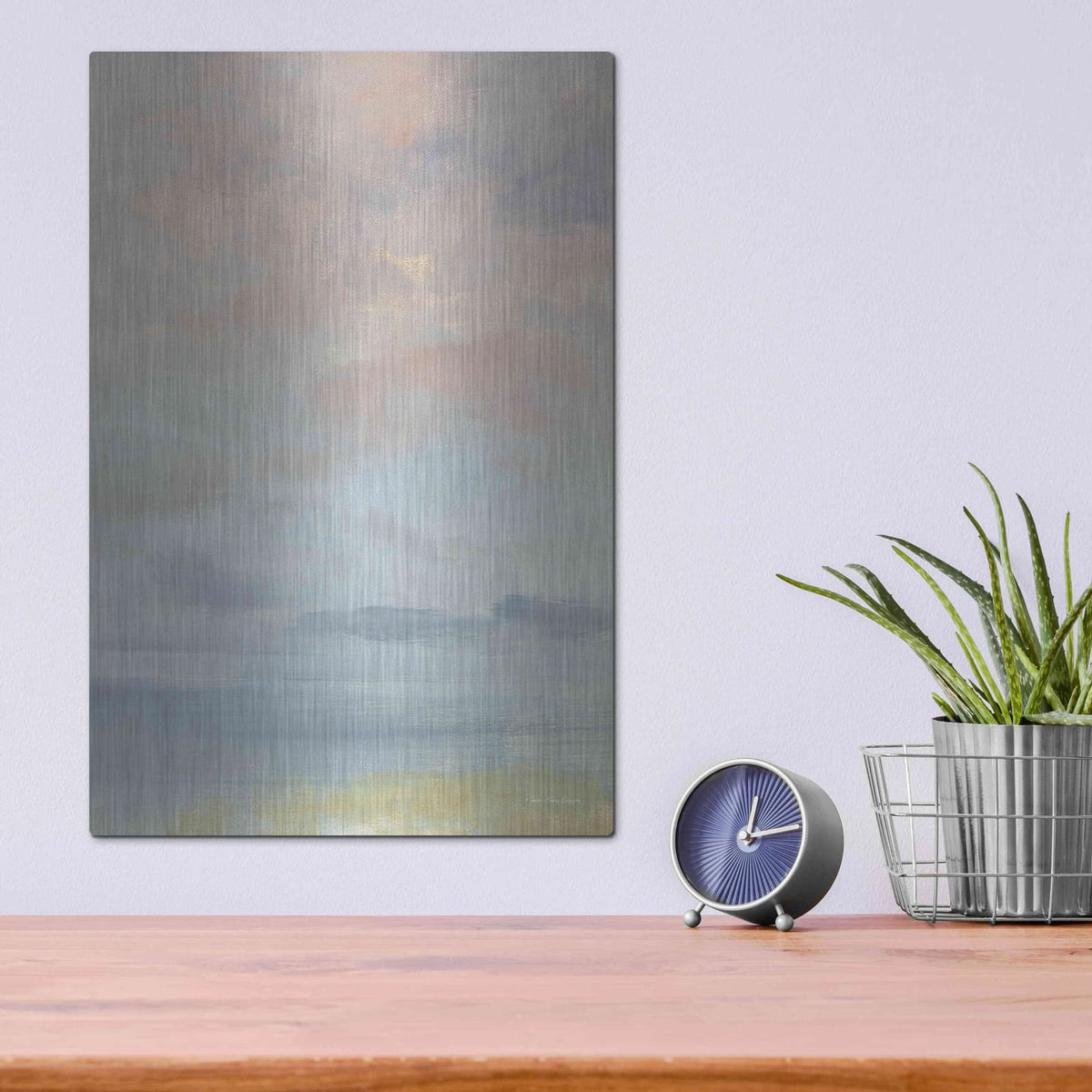 'The Sunset' by Seven Trees Design – Metal Wall Art, 12x16 room view