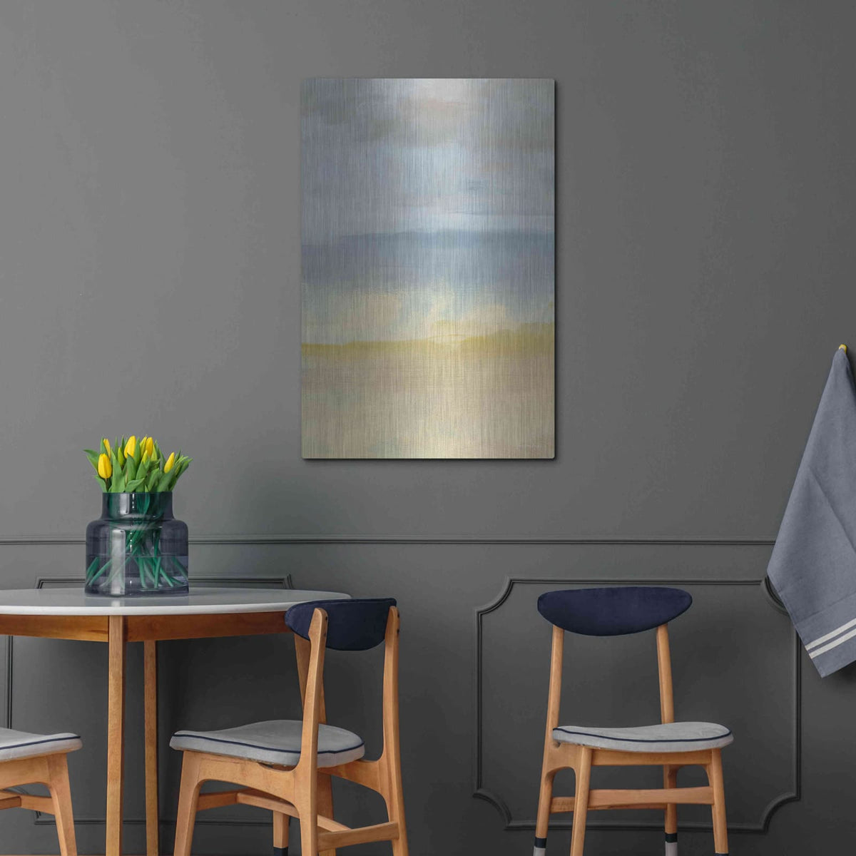 'Sand, Ocean and Sky' by Seven Trees Design – Metal Wall Art, 24x36 room view