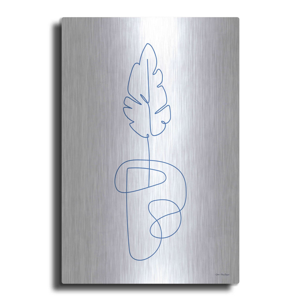 'One Line Botanical I' by Seven Trees Design – Metal Wall Art