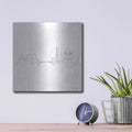 'One Line Paris' by Seven Trees Design – Metal Wall Art, 12x12 room view