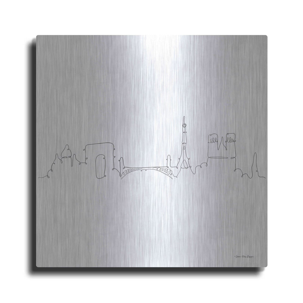 'One Line Paris' by Seven Trees Design – Metal Wall Art