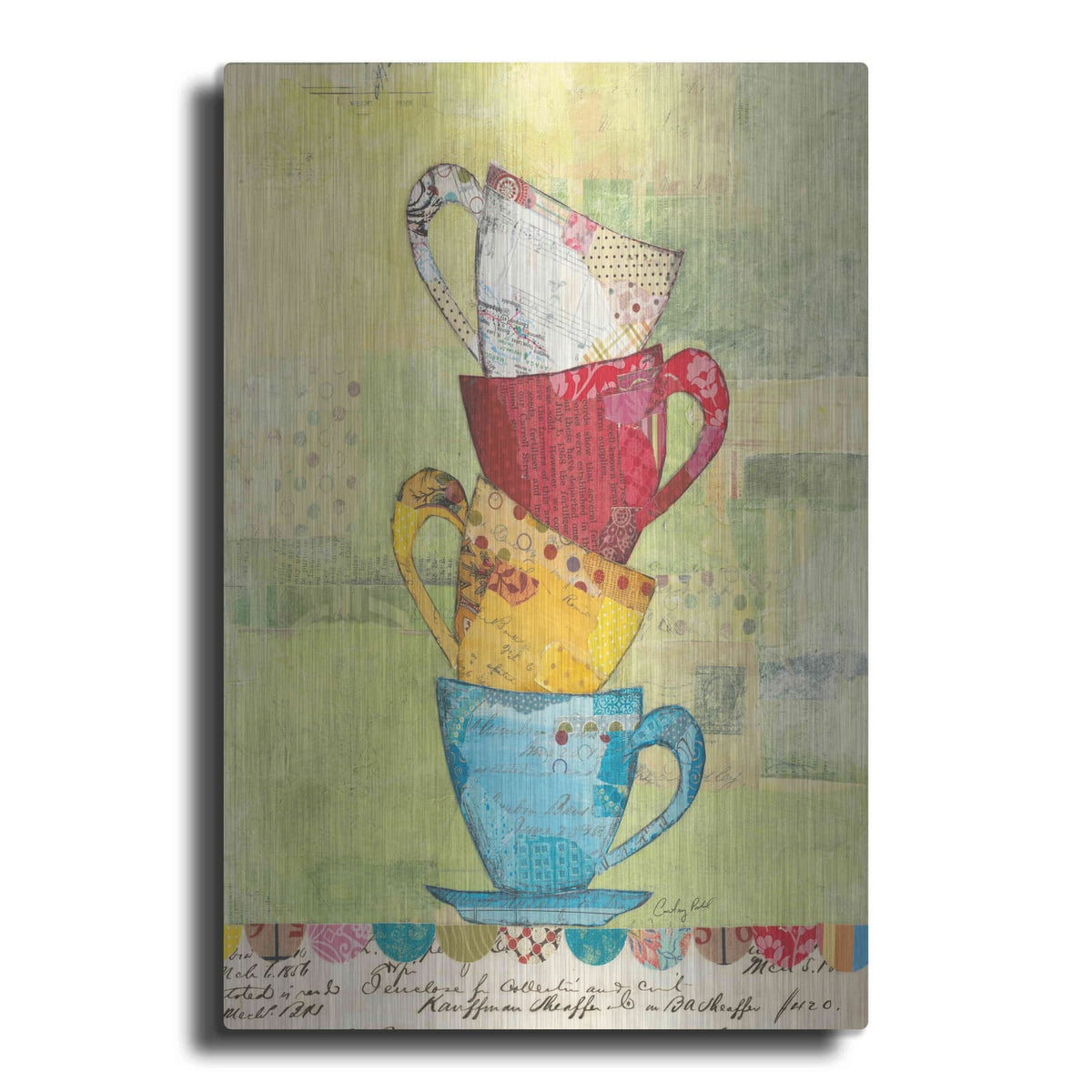 'Come for Coffee' by Courtney Prahl – Metal Wall Art