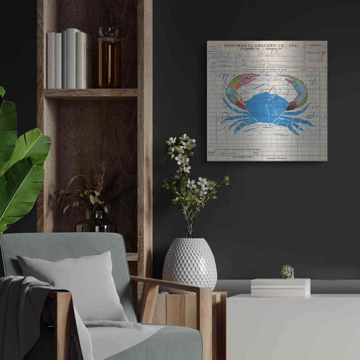 'Fresh from the Sea I' by Courtney Prahl – Metal Wall Art, 24x24 room view