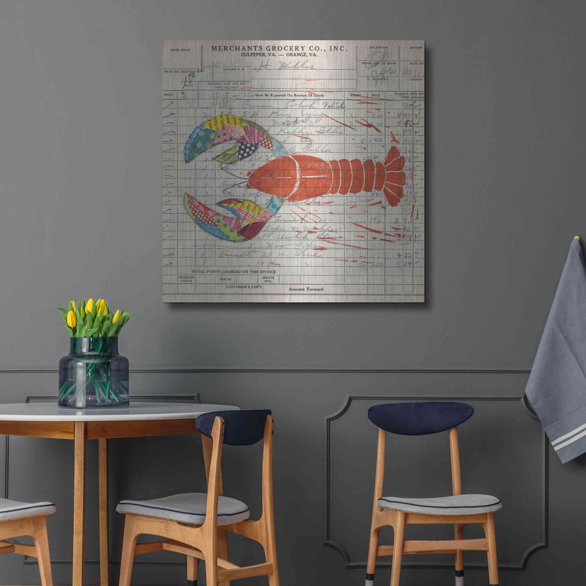 'Fresh from the Sea II' by Courtney Prahl – Metal Wall Art, 36x36 room view