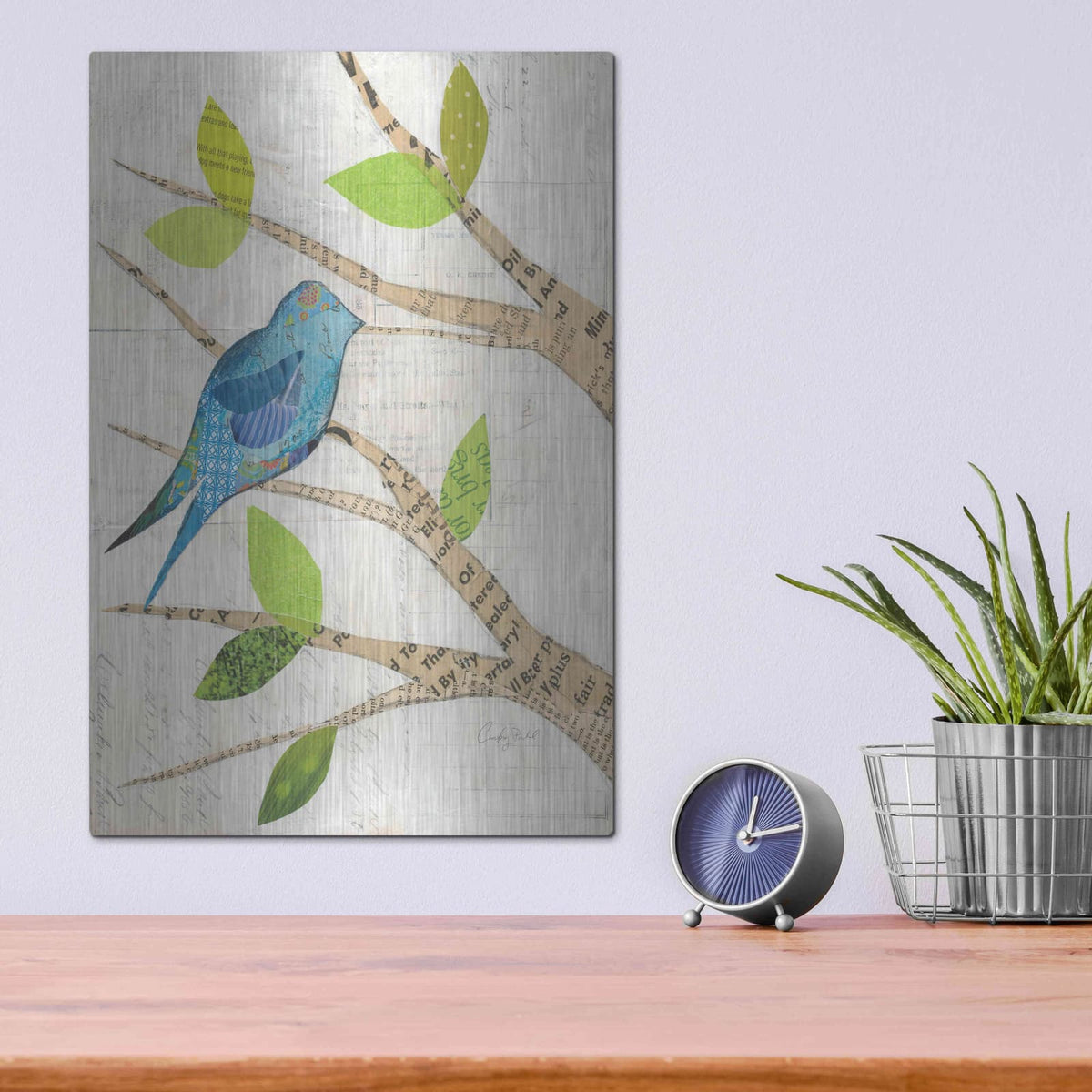 'Birds in Spring I' by Courtney Prahl – Metal Wall Art, 12x16 room view