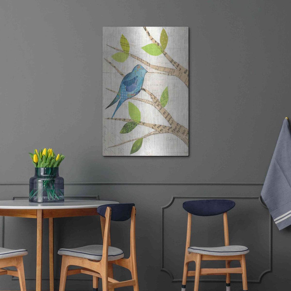 'Birds in Spring I' by Courtney Prahl – Metal Wall Art, 24x36 room view