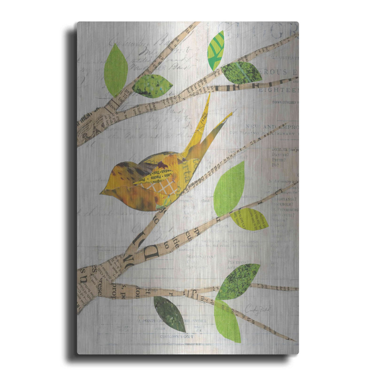 'Birds in Spring II' by Courtney Prahl – Metal Wall Art