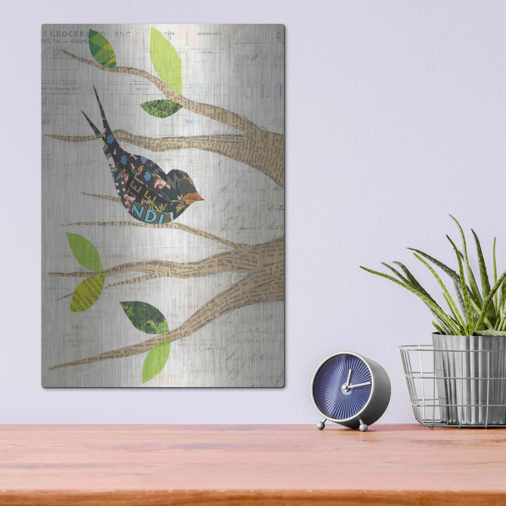 'Birds in Spring III' by Courtney Prahl – Metal Wall Art, 12x16 room view
