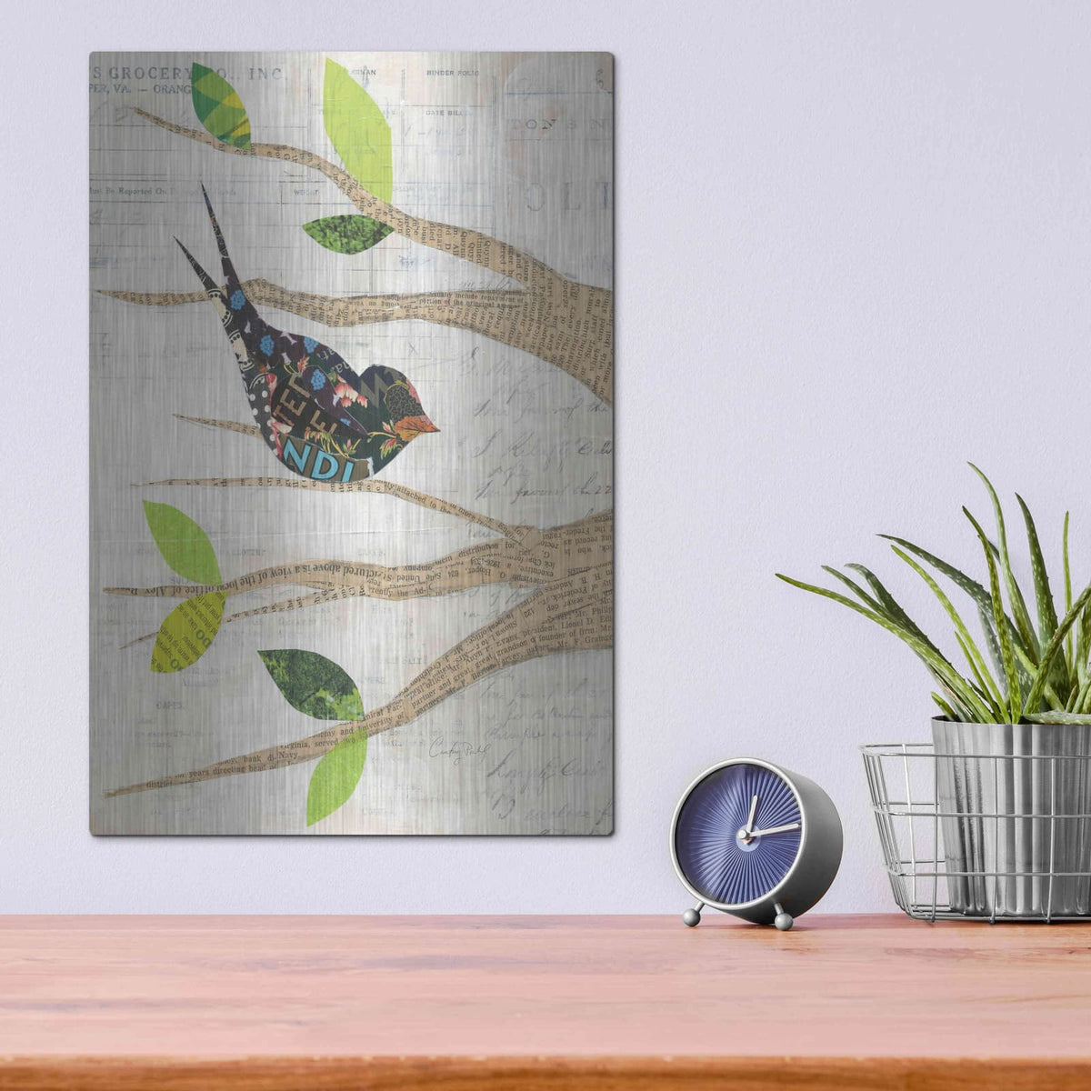 'Birds in Spring III' by Courtney Prahl – Metal Wall Art, 12x16 room view