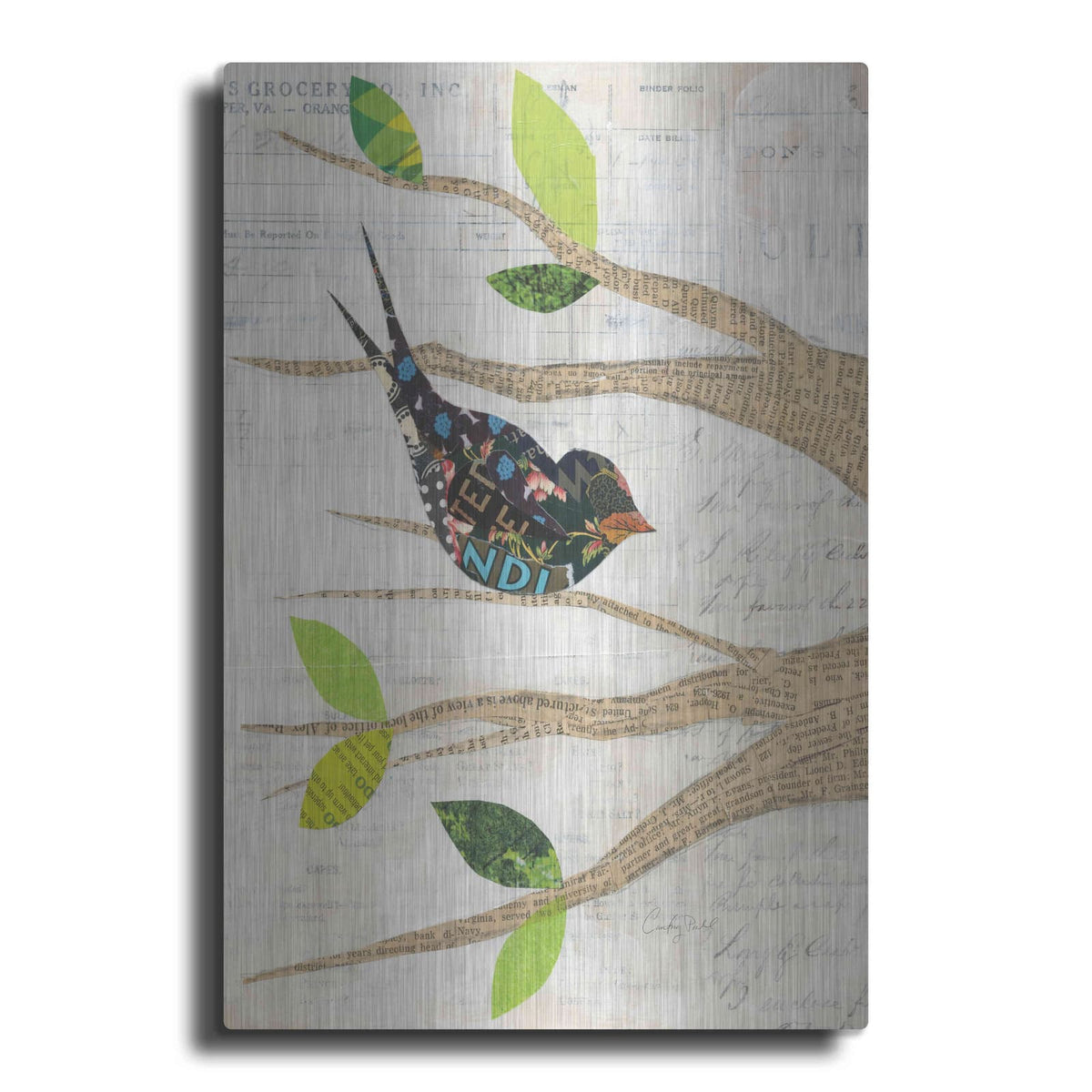 'Birds in Spring III' by Courtney Prahl – Metal Wall Art