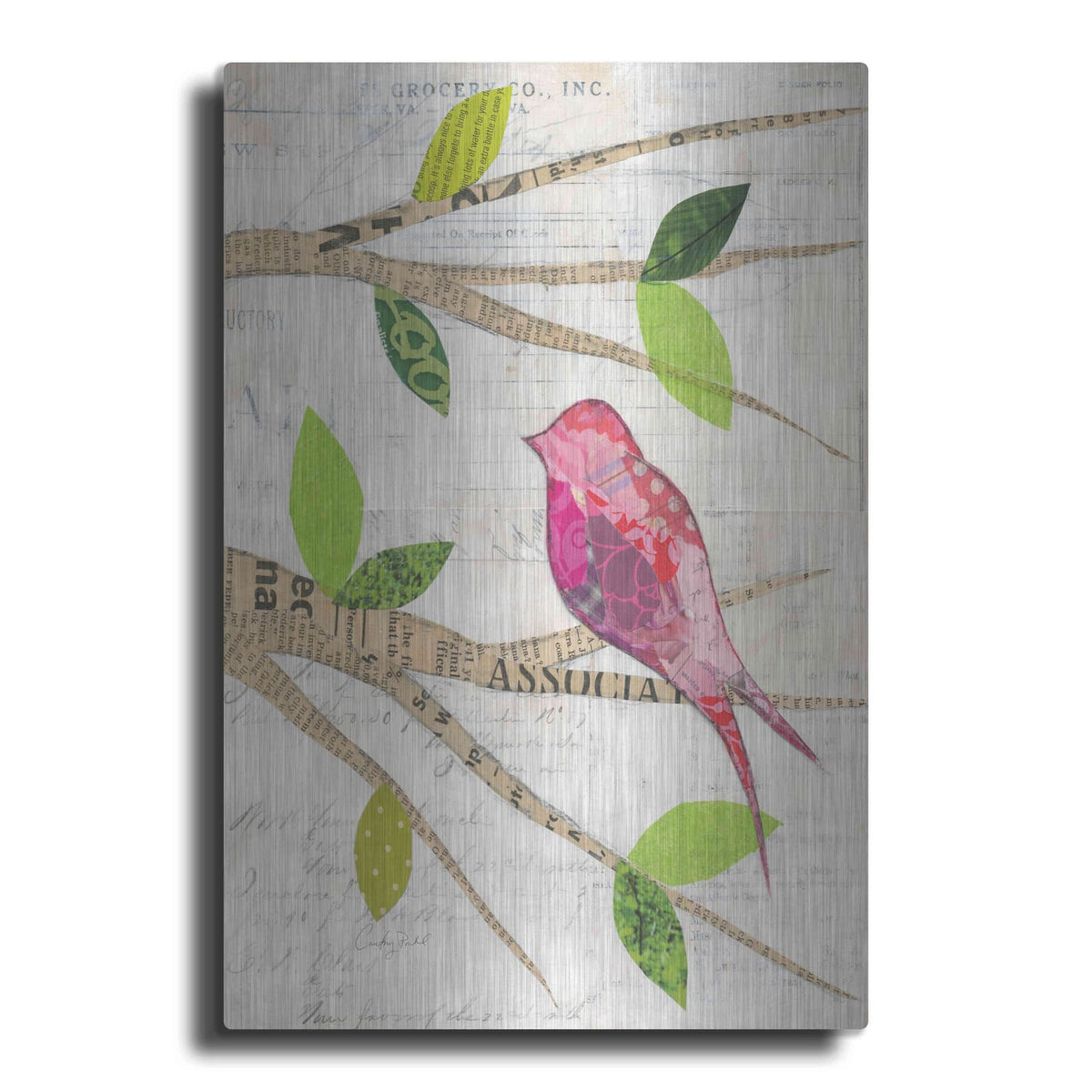 'Birds in Spring IV' by Courtney Prahl – Metal Wall Art