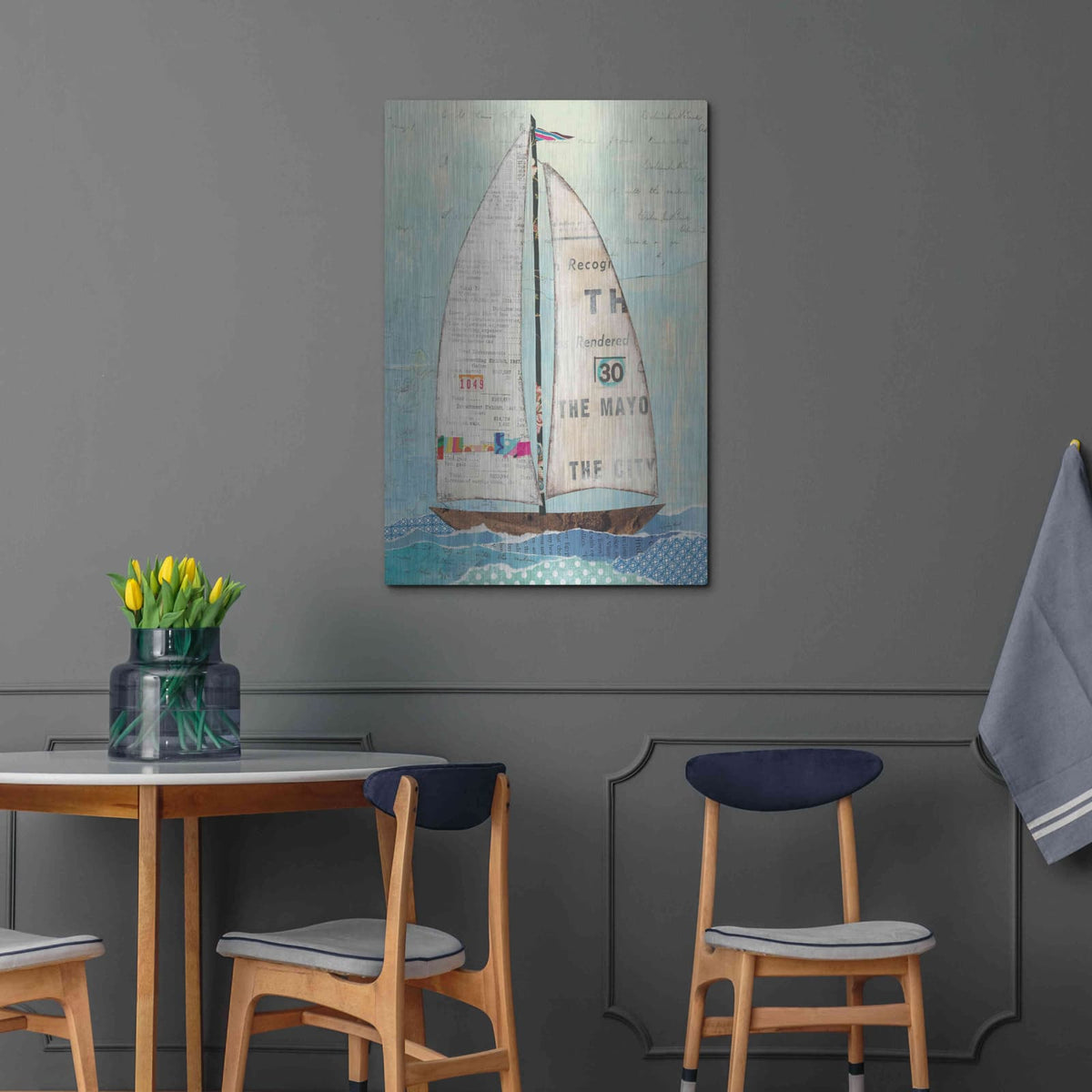 'At the Regatta III' by Courtney Prahl – Metal Wall Art, 24x36 room view