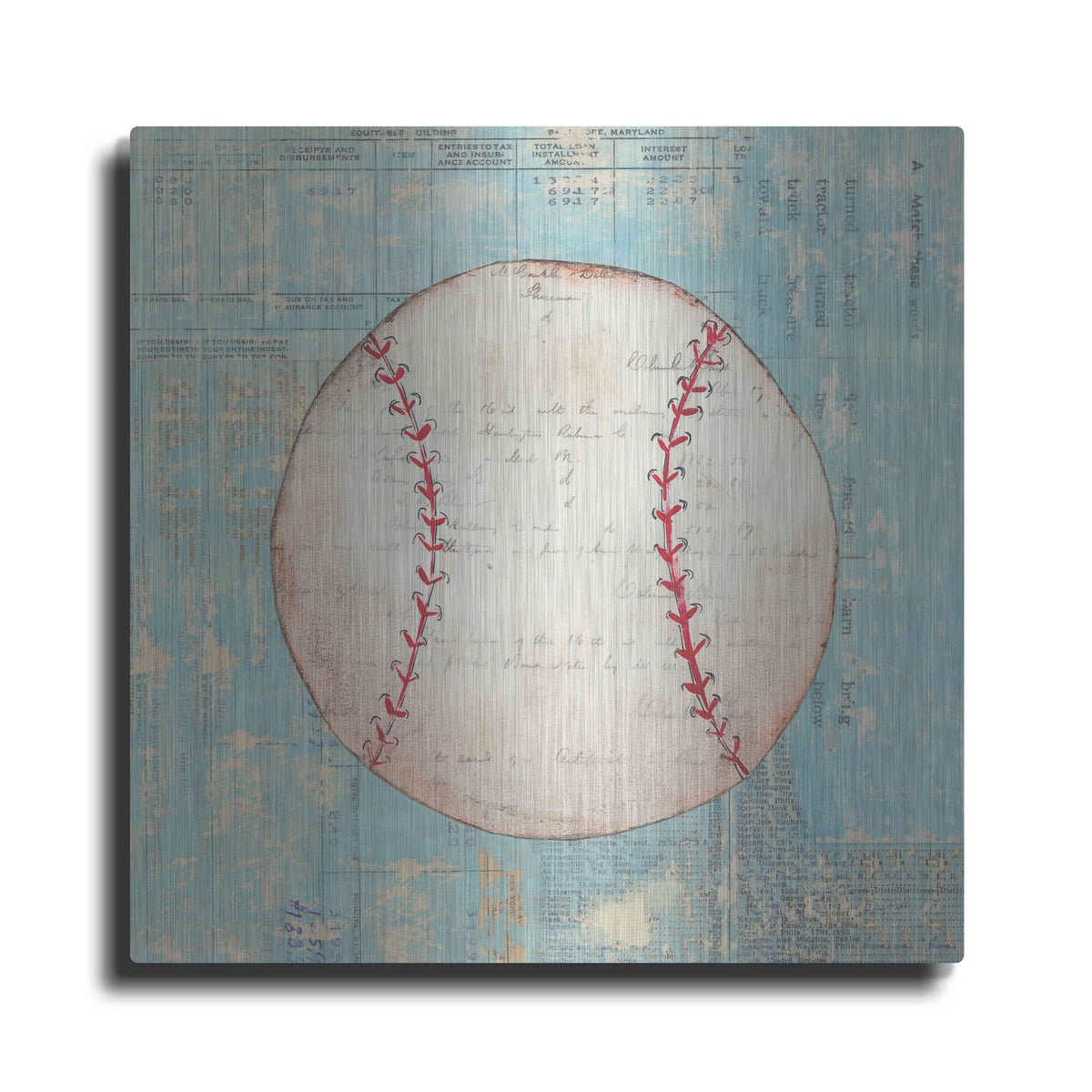 'Play Ball I' by Courtney Prahl – Metal Wall Art
