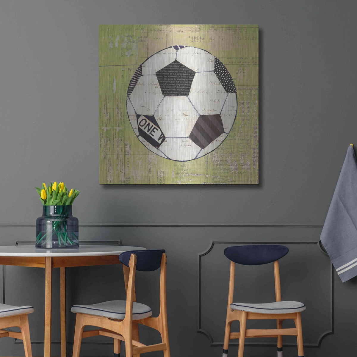 'Play Ball III' by Courtney Prahl – Metal Wall Art, 36x36 room view