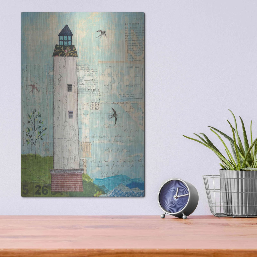 'Coastal Lighthouse I' by Courtney Prahl – Metal Wall Art, 12x16 room view