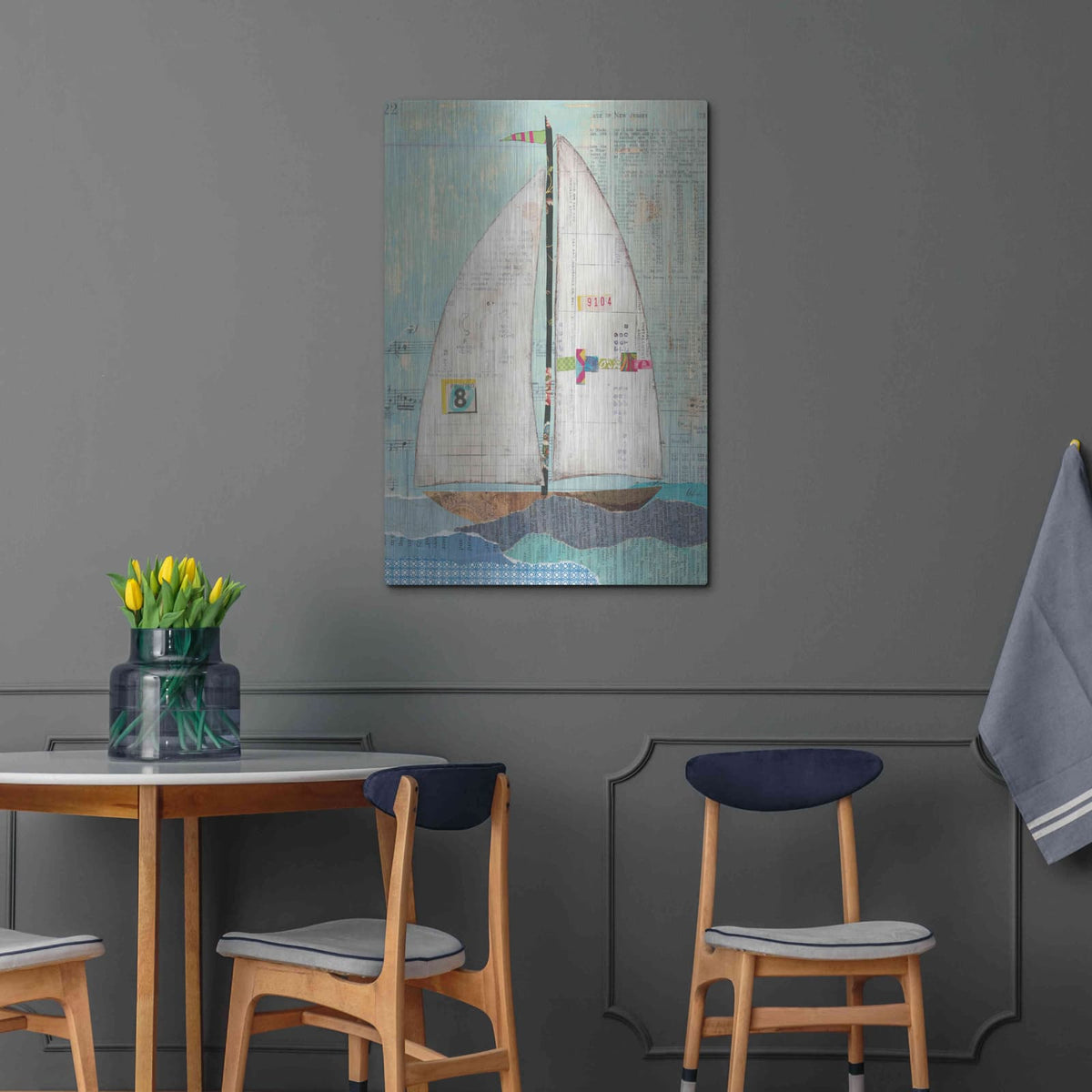 'At the Regatta I' by Courtney Prahl – Metal Wall Art, 24x36 room view