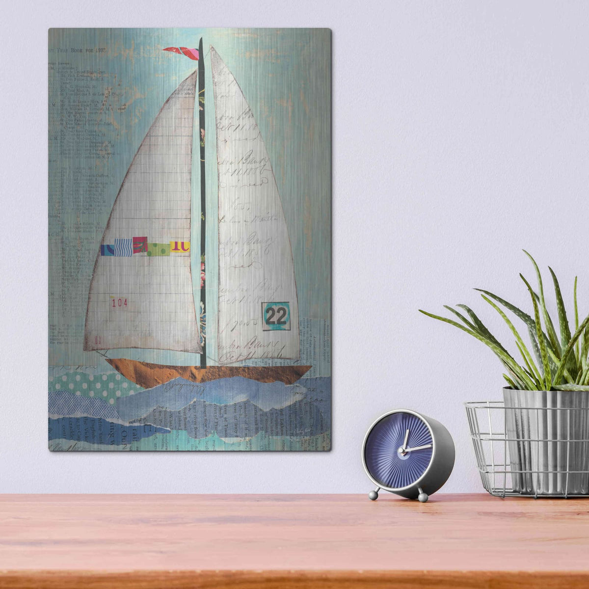 'At the Regatta II' by Courtney Prahl – Metal Wall Art, 12x16 room view