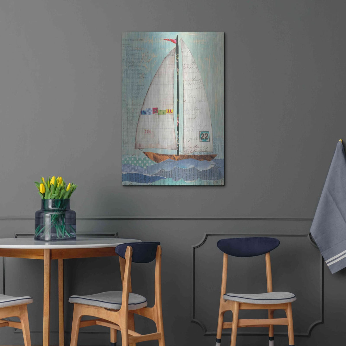 'At the Regatta II' by Courtney Prahl – Metal Wall Art, 24x36 room view