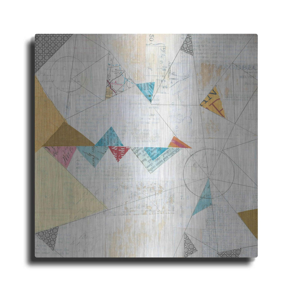 'Map Collage Crop' by Courtney Prahl – Metal Wall Art