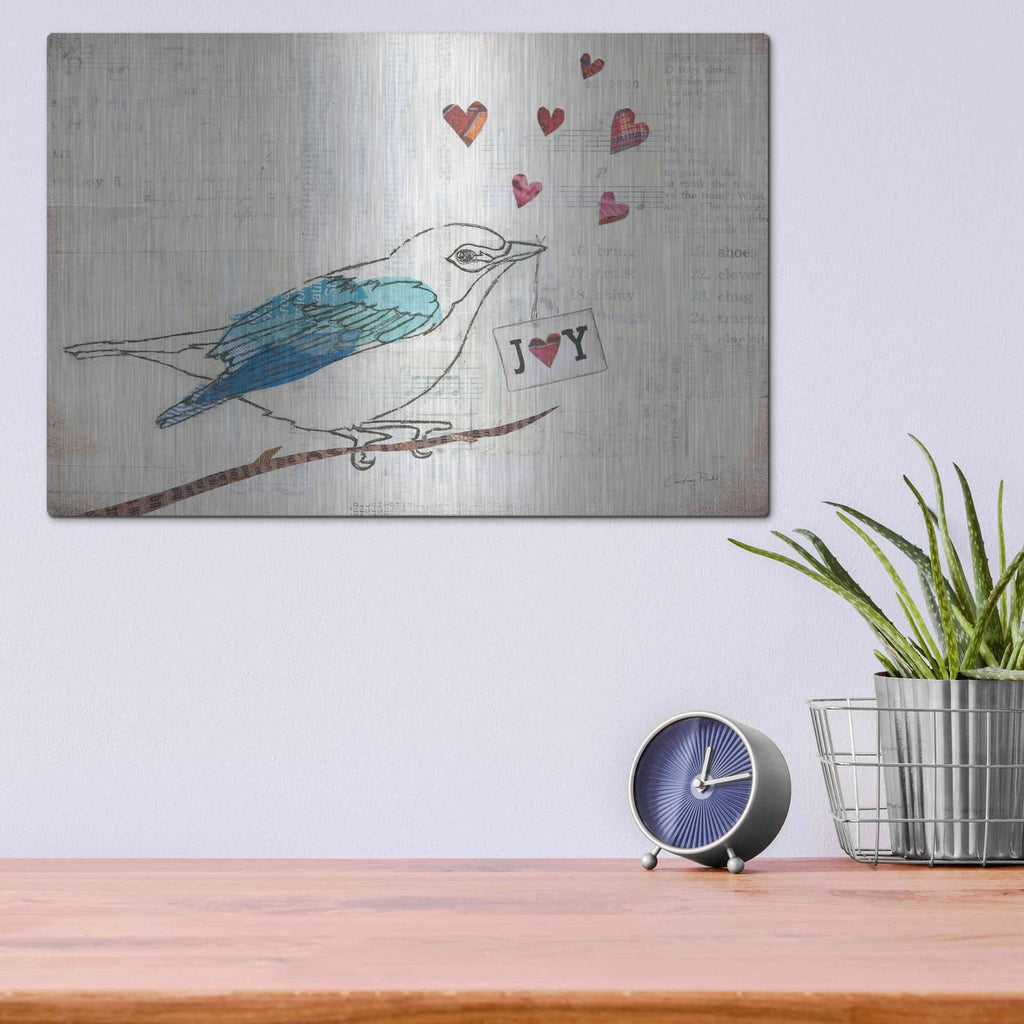 'Love Birds I Joy' by Courtney Prahl – Metal Wall Art, 16x12 room view