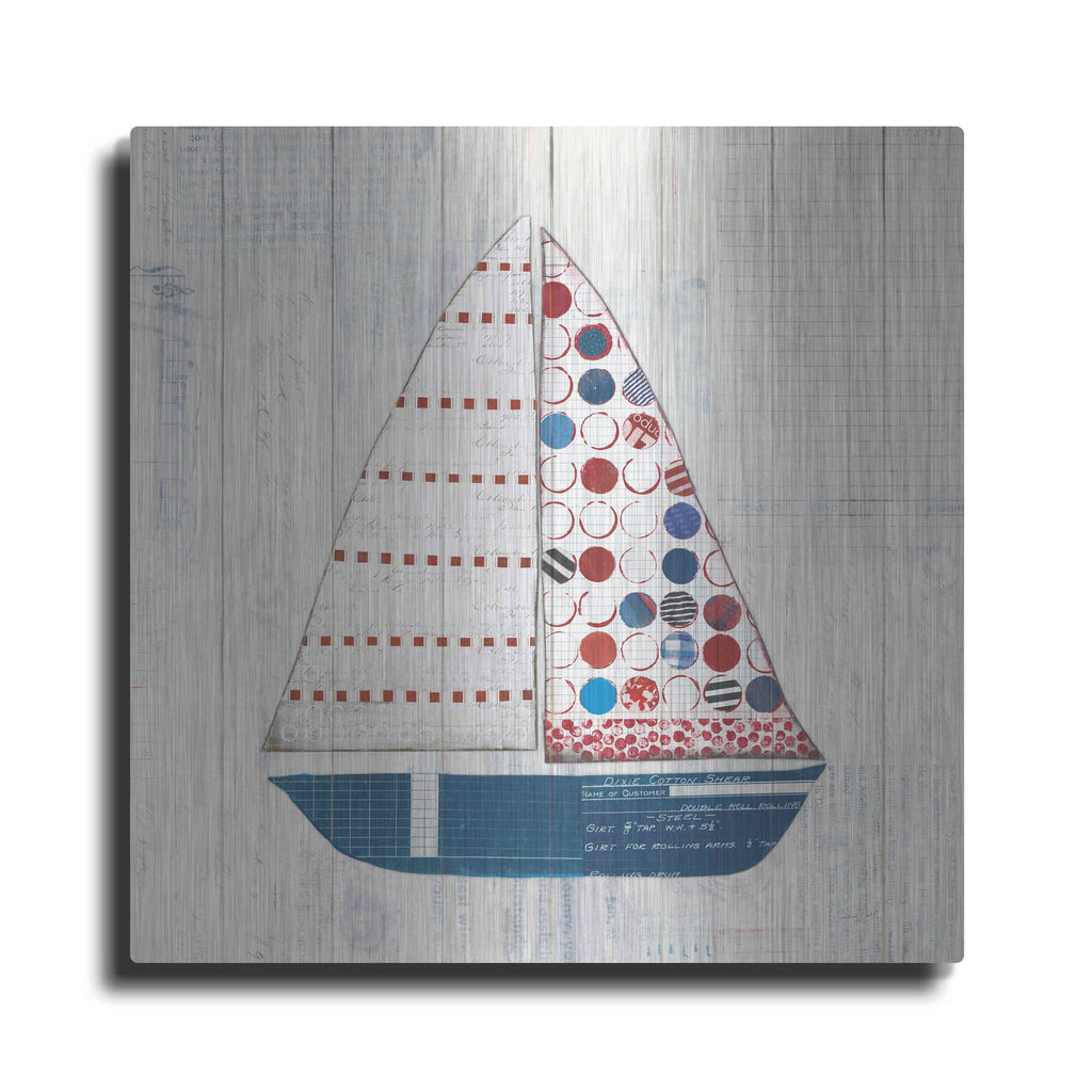 'Wind and Waves I Nautical' by Courtney Prahl – Metal Wall Art