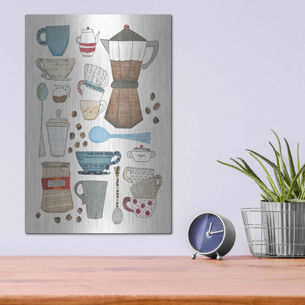 'Coffee Chart I v2' by Courtney Prahl – Metal Wall Art, 12x16 room view